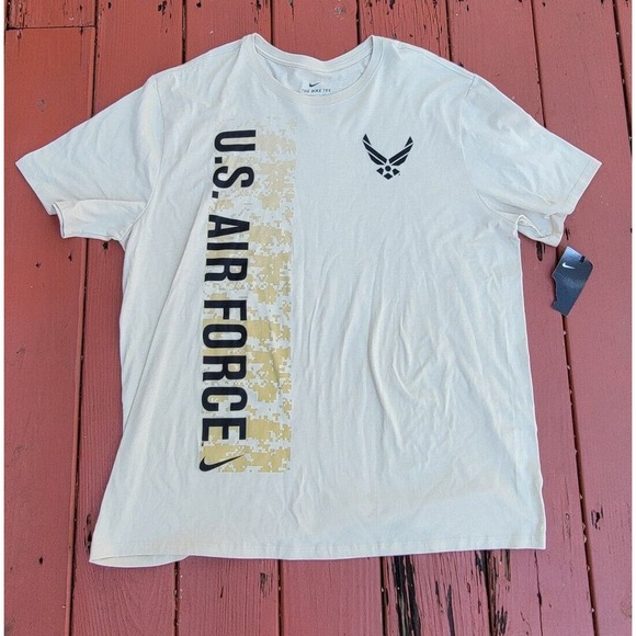 Nike T Shirt Mens XXL Air Force Airmen’s Creed Double Sided Graphic Athletic - Picture 1 of 6
